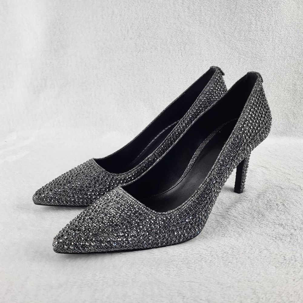SOLD | Michael Kors Alina Flex Pump Rhinestone Pointed Toe | 9 M - Picture 1 of 9